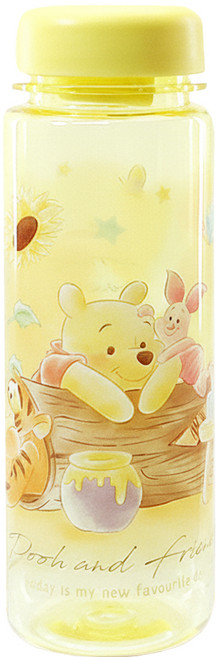 Winnie the Pooh 小熊維尼 塑膠水壺, POOH 黃色, 500ml, 1個