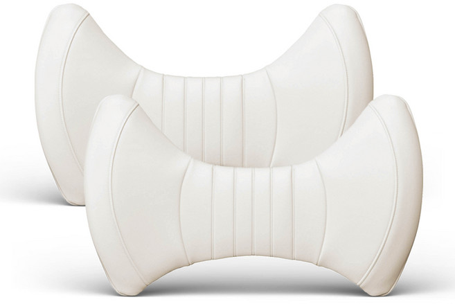 아임반 자동차 리본 허리쿠션 3세대, 글레시어화이트, 2개