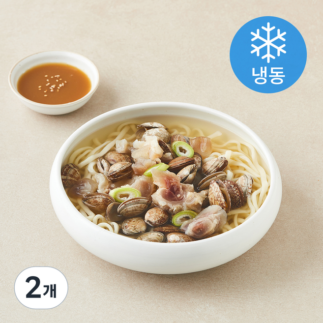 한식담 담백한 스지 바지락 칼국수 2인분 (냉동), 760g, 2개