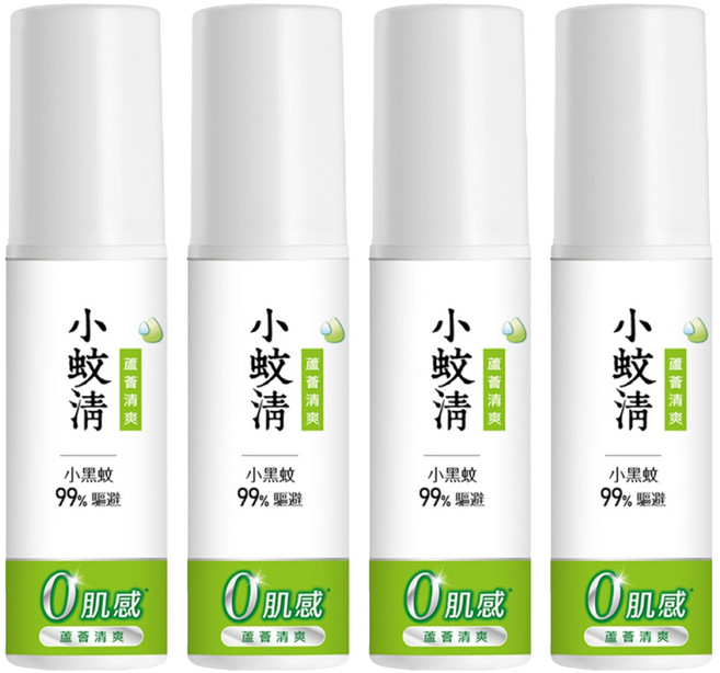 Farcent 花仙子 小蚊清 植萃清爽防蚊液 檸檬馬鞭草, 100ml, 4瓶