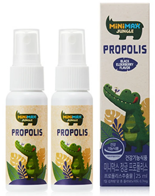 동아제약 미니막스 정글 프로폴리스, 2개, 25ml - 쿠팡