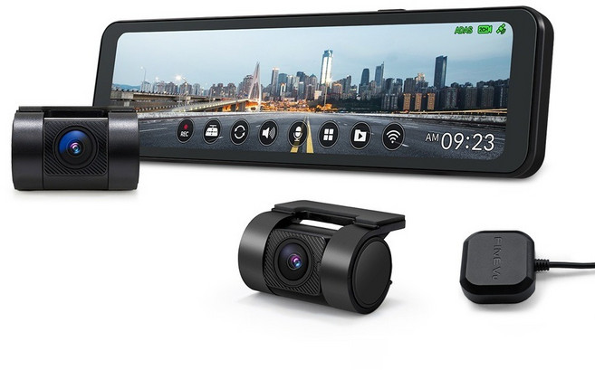 파인뷰 QHD 룸미러 GPS 와이파이 블랙박스 R5 POWER, 단품, 32GB