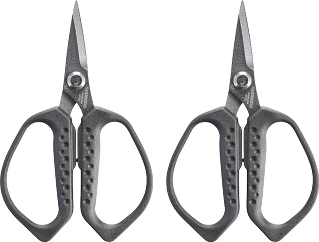 SHIMANO 黑色萬用剪刀 CT-522Q, 黑色, 2支