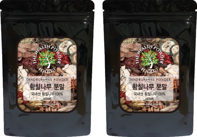 황칠나무 분말 국내산, 2개, 200g