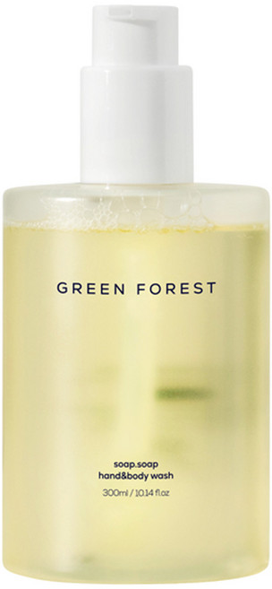 1555 소프소프 핸드앤바디워시 그린포레스트향, 1개, 300ml