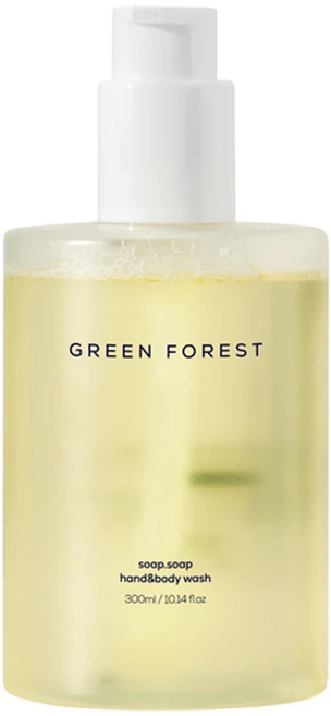 1555 소프소프 핸드앤바디워시 그린포레스트향, 1개, 300ml - 쿠팡