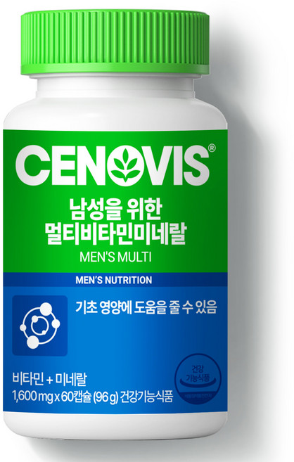 세노비스 남성용 멀티비타민 미네랄, 60정, 1개