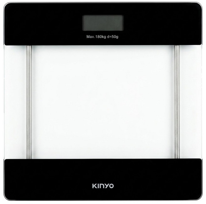 Kinyo 簡約經典透明體重計, DS-6560, 透明色, 1個