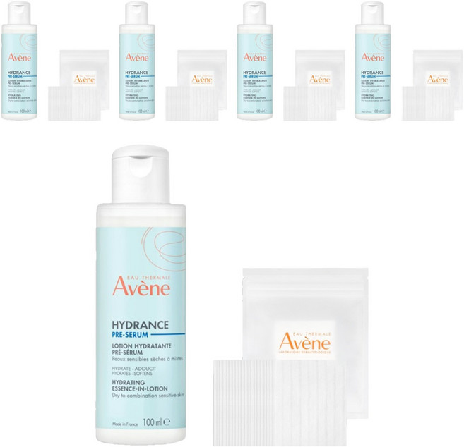 아벤느 이드랑스 에센스 인 로션 + 화장솜 20p, 100ml, 5개