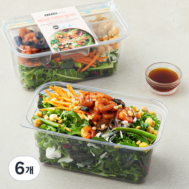 자람홈 케이준 쉬림프 샐러드, 230g, 6개