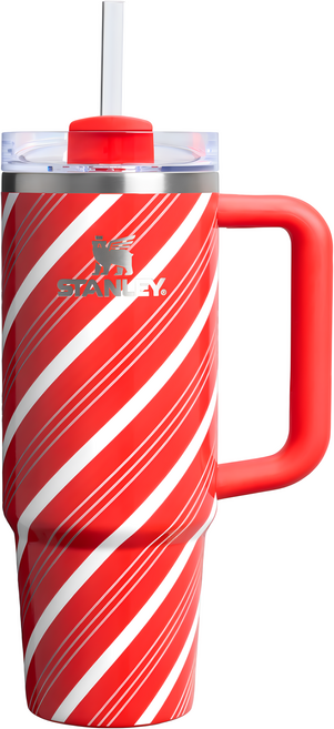 STANLEY 台灣公司貨 冒險系列 吸管隨手杯2.0, 櫻桃拐杖糖, 880ml, 1個