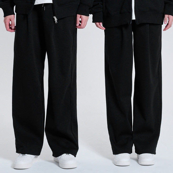 FOURe 男女通用 冬季 單褶 寬版 訓練 刷毛長褲