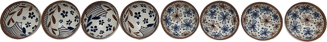 松村窯 日式簡約 瓷土材質, 多色, 陶瓷碗, 1組