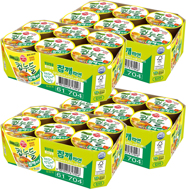 오뚜기 컵누들 참깨라면 37.5g, 24개