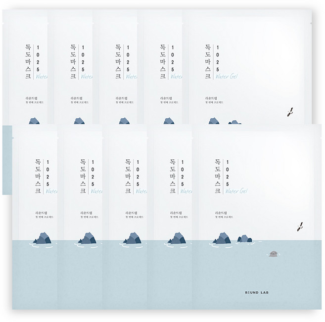 라운드랩 1025 독도 수분 워터겔 마스크 30ml, 1개입, 10개