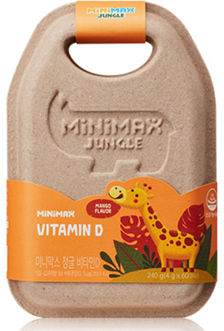 동아제약 미니막스 정글 비타민D 60p, 60정, 1개