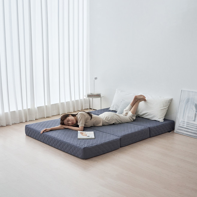 더릭스홈 2레이어 3단 접이식 매트리스