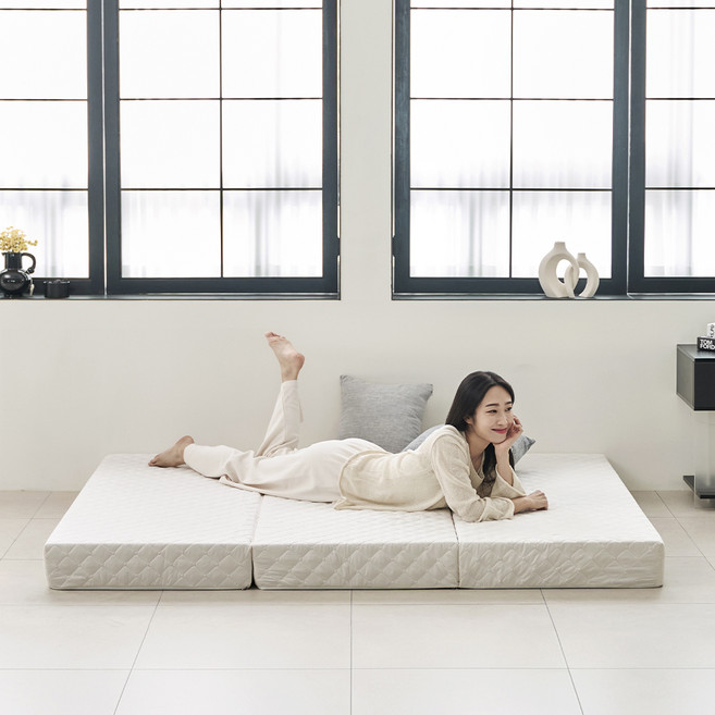 더릭스홈 2레이어 3단 접이식 매트리스