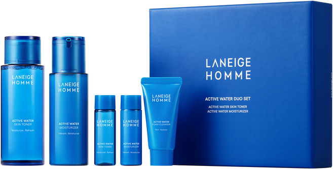 라네즈 액티브워터 남성 2종 세트, 1세트