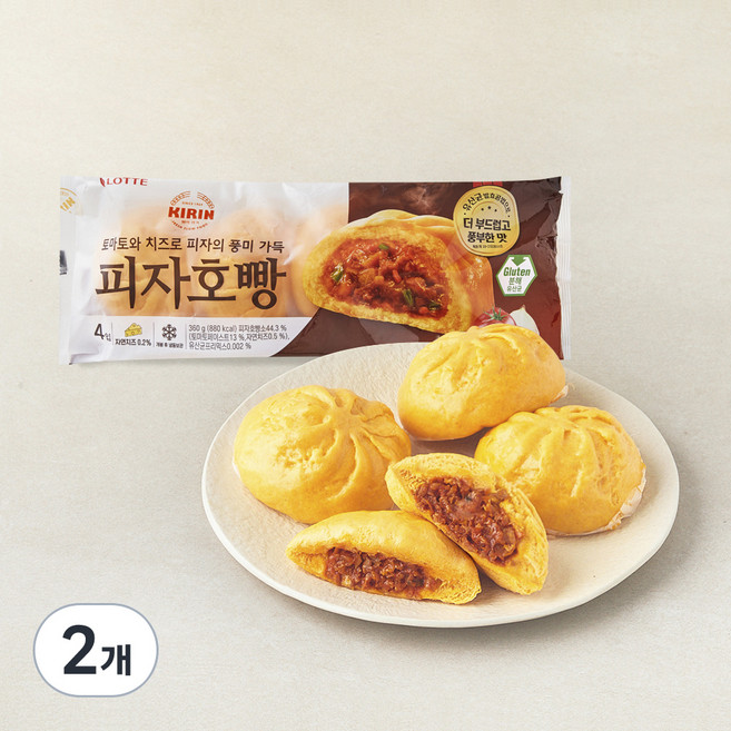 피자호빵, 90g, 4개입, 2개