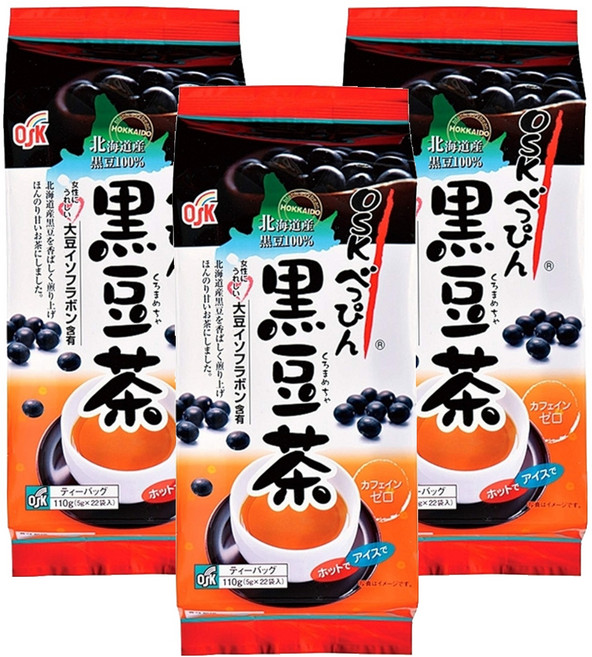OSK 小谷穀粉 黑豆茶, 5g, 22包, 3袋