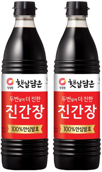 햇살담은 두번 달여 더 진한 진간장, 840ml, 2개