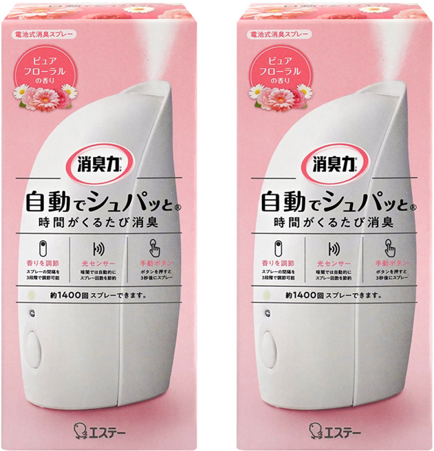 ST 雞仔牌 消臭力 自動消臭芳香噴霧機 純淨花香, 39ml, 2盒