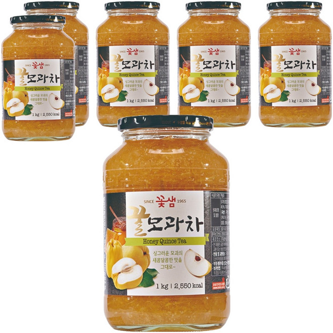꽃샘 꿀모과차, 1kg, 6개