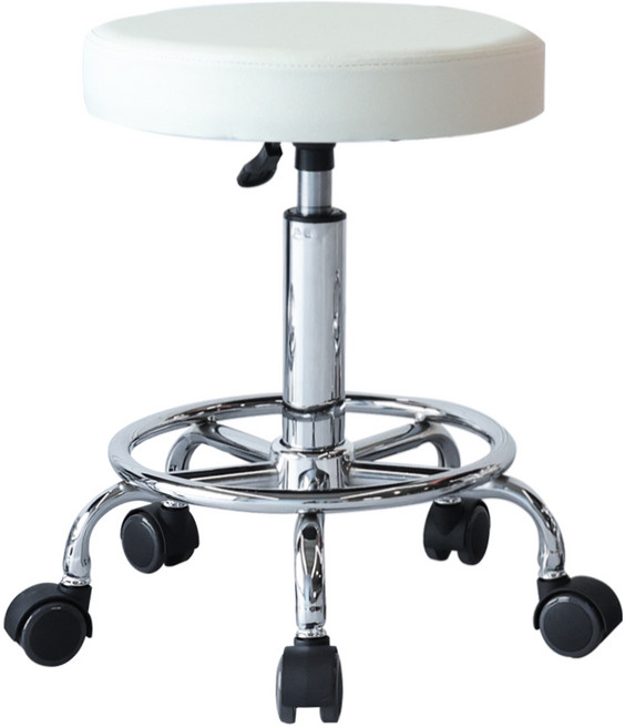 더 커진 쿠셔니 회전 009B 작업의자 로라, 아이보리, 1개