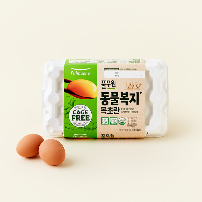 풀무원 동물복지 목초란, 15구, 1개