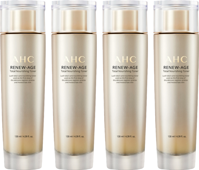 AHC 滋養潤膚化妝水, 130ml, 4瓶