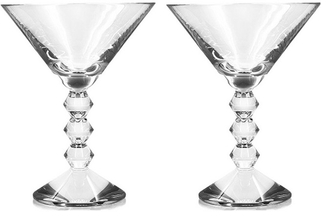 Baccarat 크리스탈 베가 마티니 글라스 2810901, 2개, 200ml