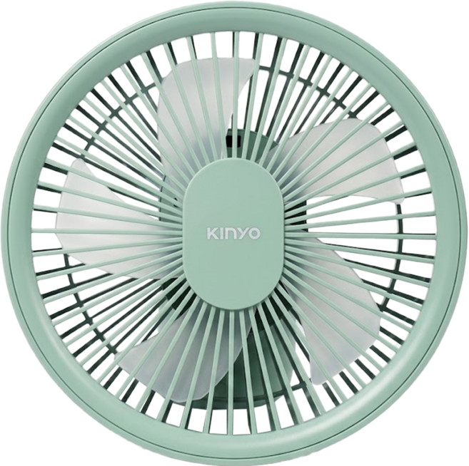 Kinyo 充電風扇 軍綠色, UF-6946