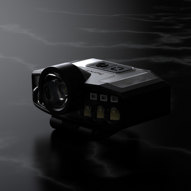 허킨스 오캡 헤드랜턴, 블랙, 1개