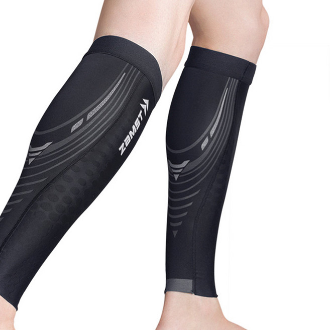 잠스트 카프 슬리브 프레시오네 종아리 보호대 2p, 1개, 블랙