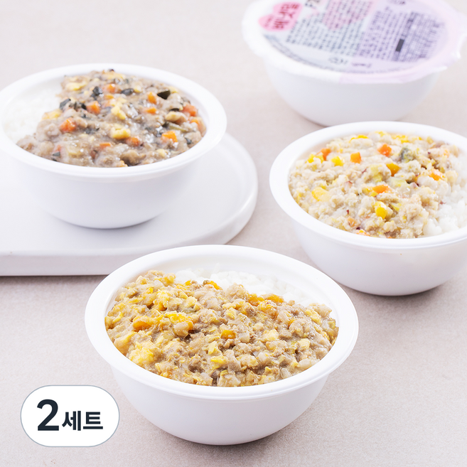 배냇밀 한우단호박영양덮밥 160g + 한우오색나물밥 160g + 영양삼계덮밥 160g 세트, 480g, 2세트