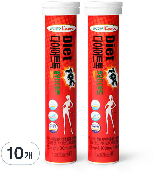 에버틴 다이어트톡 발포다이어트 석류맛, 73.8g, 10개