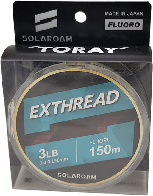 TORAY 東麗 SOLAROAM Exthread 150m碳纖維線 碳纖線 卡夢線 3LB, 透明色, 1個