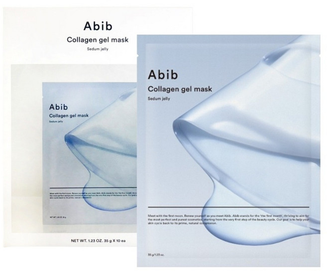 Abib 阿彼芙 台灣公司貨 膠原凝膠面膜 藍色保濕 35g, 10入, 1盒