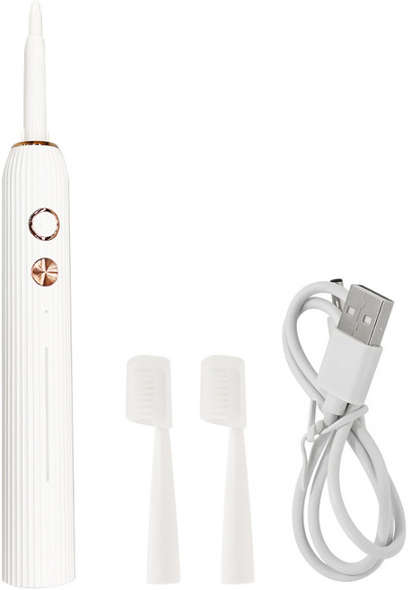 Kinyo 聲波電動牙刷 附刷頭 2個 + 充電線, ETB-776, 白色, 1盒