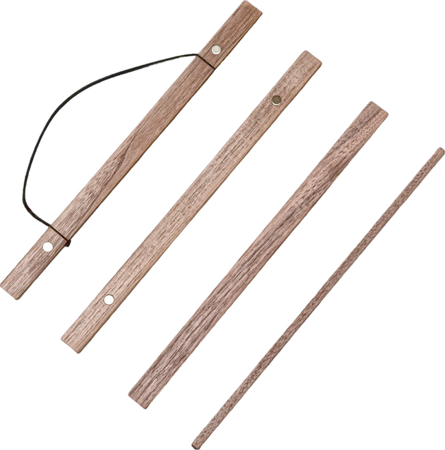 磁吸式實木掛軸, 黑胡桃木