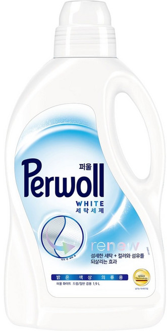 퍼울 리뉴 세탁세제 화이트 본품, 1.9L, 1개