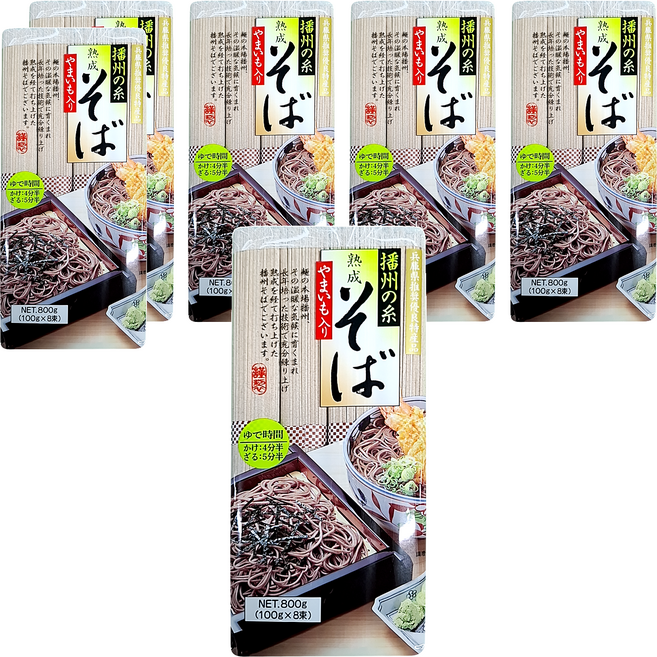 高尾製粉 播州蕎麥麵, 800g, 6包