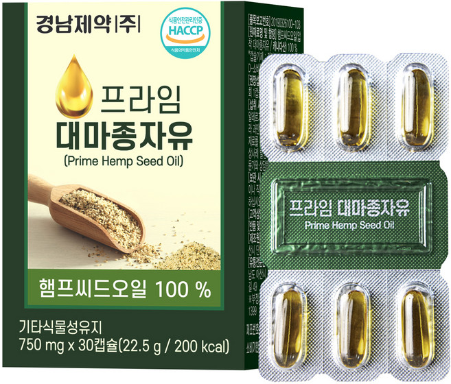 경남제약 프라임 대마종자유, 30정, 1개