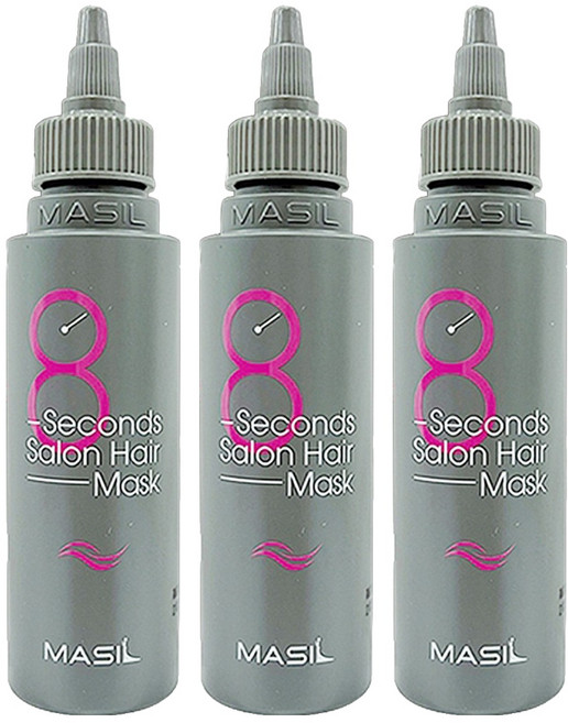 MASIL 8秒護髮髮膜 柔順款, 100ml, 3瓶