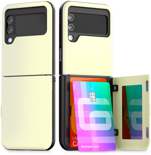 구스페리 파스텔 카드 미러 도어 범퍼 휴대폰 케이스