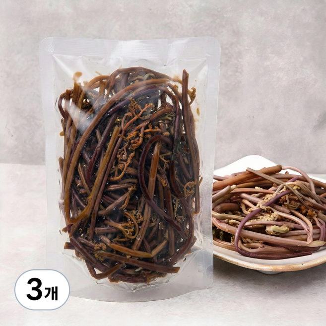 국내산 데친 고사리, 150g, 3개