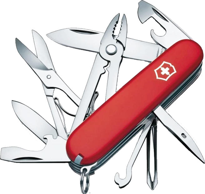 VICTORINOX 瑞士維氏 豪華修補匠 Delu x e Tinker 17用瑞士刀 1.4723, 1個