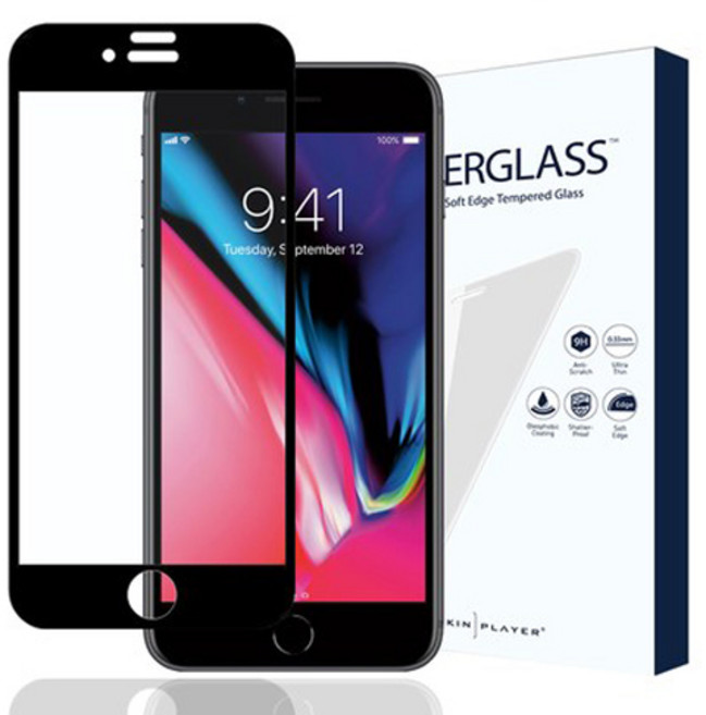 슈퍼글래스 아이폰8 플러스 풀커버 강화유리, 1개