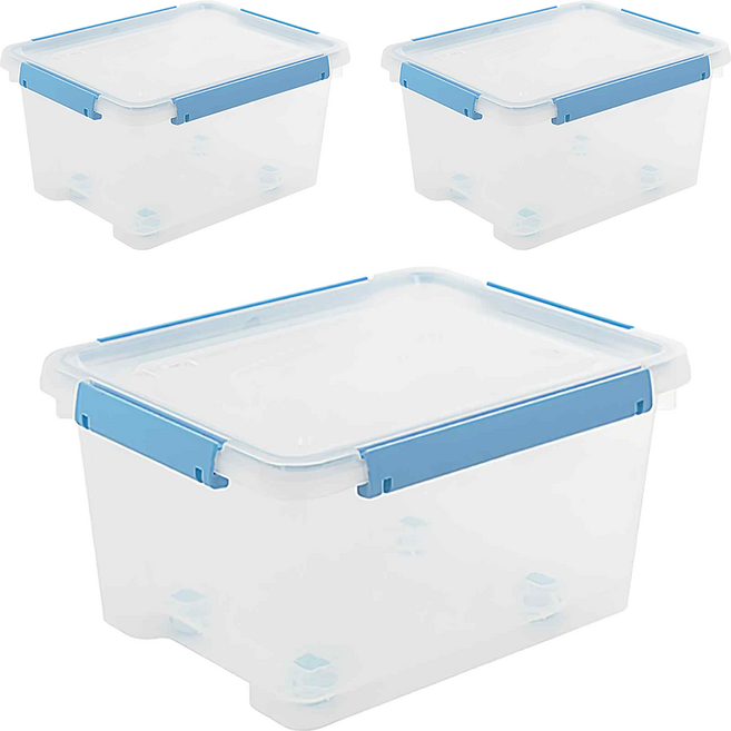 KEYWAY 聯府 好運密封整理箱 KT-120, 顏色隨機, 3個